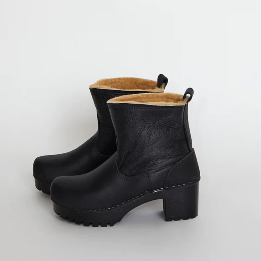 No. 6 store shearling aviator clog boots